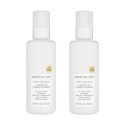 Kristin Ess Hair Weightless Shine Leave-In Conditioner Spray for Dry Damaged Hair, Detangler Spray, Softening + Strengthening, Paraben and Phthalate Free, 8.45 fl. Oz. 8.45 Fl Oz (Pack of 2)