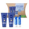 NIVEA Moisturizing Must-Haves Skin Care Set, Essentially Enriched Hand Cream with Almond Oil and Shea Butter, 2.6 Oz Tube (Pack of 2) + Moisture Lip Care Lip Balm, 0.17 Oz Stick (Pack of 2) view 1