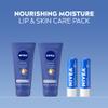 NIVEA Moisturizing Must-Haves Skin Care Set, Essentially Enriched Hand Cream with Almond Oil and Shea Butter, 2.6 Oz Tube (Pack of 2) + Moisture Lip Care Lip Balm, 0.17 Oz Stick (Pack of 2) view 2