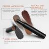 Eyebrow Stamp Stencil Kit, Waterproof Eye Brow Stamp Shaping Kit, Eye Brow Definer & Filling Powder - with 10 Eyebrow Stencils, 2 Brushes for Women (Coffee) view 4