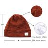 sent hair Satin Lined Bonnet for Women Hair Cover Bonnet Adjustable Night Sleeping Cap Slouchy Beanie for Long Curly Hair,Braids,Dreadlocks(Orange Brown) view 4