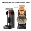 Anbbas Badger Hair Shaving Brush with Wall Mounted Brush Holder Stand for Traditional Shaving view 4