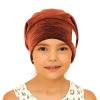 sent hair Kids Satin Lined Bonnet Silk Slouchy Beanie for Natural Hair Adjustable Sleep Bonnet Slap Cap for Kids,Child,Toddler,Teens(4-10 Years Old,Orange Brown) view 1