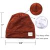 sent hair Kids Satin Lined Bonnet Silk Slouchy Beanie for Natural Hair Adjustable Sleep Bonnet Slap Cap for Kids,Child,Toddler,Teens(4-10 Years Old,Orange Brown) view 4