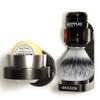 5IN1 Anbbas Shaving Brush Set,Synthetic Badger Brush and Stainless Steel Soap Bowl,ABS Wall Mounted Shaving Holders for Brush and Bowl,3.5OZ Shaving Soap Refill view 1