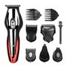 Beard Trimmer, Cordless Hair Clippers Hair Trimmer for Men, Waterproof Body Mustache Nose Ear Facial Cutting Groomer, Electric Shaver 6 in 1 Grooming Kit, (Red) view 1