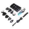 Beard Trimmer, Cordless Hair Clippers Hair Trimmer for Men, Waterproof Body Mustache Nose Ear Facial Cutting Groomer, Electric Shaver 6 in 1 Grooming Kit, (Blue) view 3