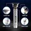 Barbasol Stainless-Steel Rechargeable Zero-Gapped T-Blade Trimmer, Hanging Blade, 3 Guide Combs view 2