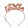 RhinestoneSash Birthday Tiara for Women - Rose Gold Sparkle Its My Birthday Headband - Bday Supplies & Decorations (mybday) rsg glt view 1