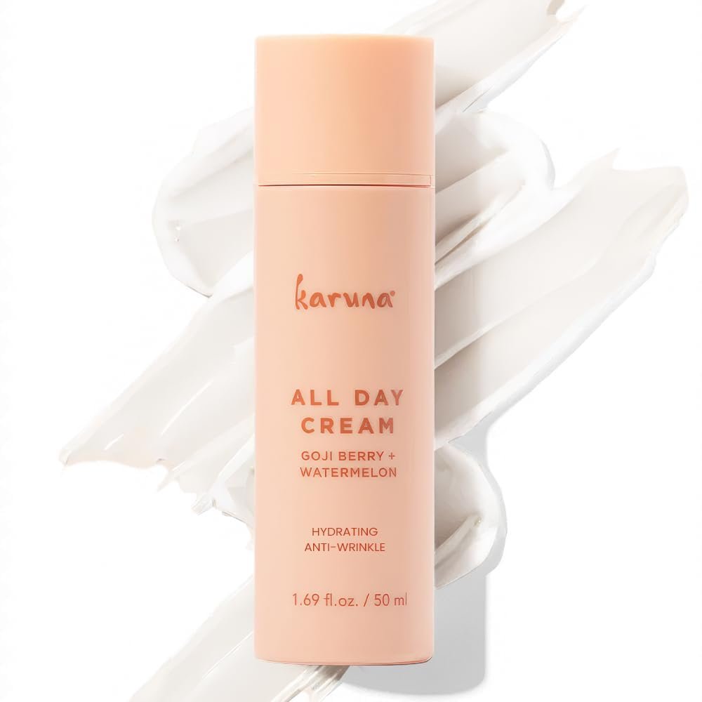 Karuna All Day Moisturizing Gel Cream | Lightweight, Fast-Absorbing Moisturizer for All Skin Types | With Multi Hyaluronic Acid, Antioxidants & Rose Water for Soothing Hydration | 50 ml
