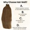 Sew in Hair Extensions Human Hair - Ash Brown Hand Tied Weft Double Weft for Women - Real Human Hair Weave Bundles Remy Hair Wefts view 4