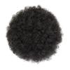 MOONSHOW Afro Puff Drawstring Ponytail Extension for Black Women Short Afro Kinky Curly Hair Bun Ponytail Extension Synthetic Hair Pieces Afro Puff Ponytail for Natural Hair (#1B Natural Black) view 2