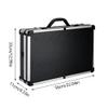 22.05"x12.99"x4.33" Professional Barber Case, Barber Travel Organizer Tool Box Shears Clippers Trimmers Case Barber Beauty Salon Tool Kits Mobile Barber Station Box Tool Not Included (White Stripe) view 3