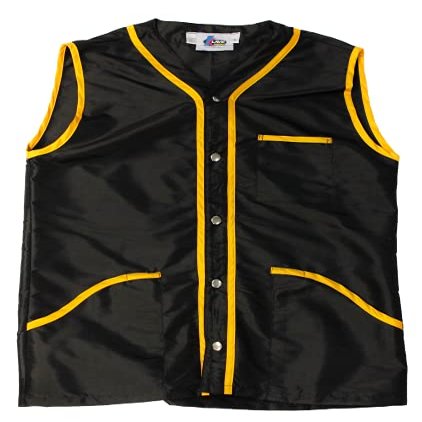 Style B02 Barber Jacket For Men, Barber Shirt, Barber Uniform, Barber Apparel. (XXX-LARGE, BLACK/CANARY)