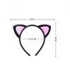 ericotry 2pcs Lovely Cat Ears Plush Hair Hoops Headband for Cosplay Party Costume(Color Random) view 2