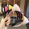 ericotry 2pcs Lovely Cat Ears Plush Hair Hoops Headband for Cosplay Party Costume(Color Random) view 3