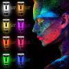 NewWay Luminous Neon Face & Body Paint Glow in the Dark Party Supplies MakeUp Cream Paint Light For Halloween Christmas 8 Color 0.7 fl oz x 16 Tubes view 2