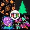 NewWay Luminous Neon Face & Body Paint Glow in the Dark Party Supplies MakeUp Cream Paint Light For Halloween Christmas 8 Color 0.7 fl oz x 16 Tubes view 3
