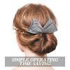 4 Pieces Deft Hair Bun Maker Doughnut Hair Bun French Hairstyle(Black, Khaki, White, Gray) view 3