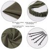 Vercret 6 Pack Scarf Headband for Women - Elastic Large Boho Triangle Bandana Head Scarves with Clips Non Slip Solid Color Hair Kerchief for Teen Girls view 4