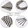 6 Pack Hair Scarf Headband for Women - Elastic Hair Kerchief Large Boho Triangle Bandana Head Scarf with Clips Non Slip Lattice Headbands Hair Scarves for Teen Girls view 4