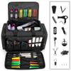 BAFASO Large Capacity Hairdresser Bag with Adjustable Dividers, Travel Barber Case Holds Various Hair Cutting Tools (NO ACCESSORIES), Black view 2