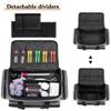 BAFASO Large Capacity Hairdresser Bag with Adjustable Dividers, Travel Barber Case Holds Various Hair Cutting Tools (NO ACCESSORIES), Gray view 3