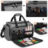 BAFASO Large Capacity Hairdresser Bag with Adjustable Dividers, Travel Barber Case Holds Various Hair Cutting Tools (NO ACCESSORIES), Gray view 4