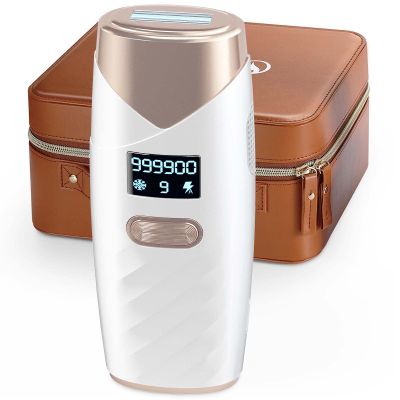 IPL Laser Hair Removal for Women - Painless Permanent Hair Removal, Sapphire with Ice Cooling Function, Facial Hair Removal for Women, Painless Hair Removal Device by PINKZIO