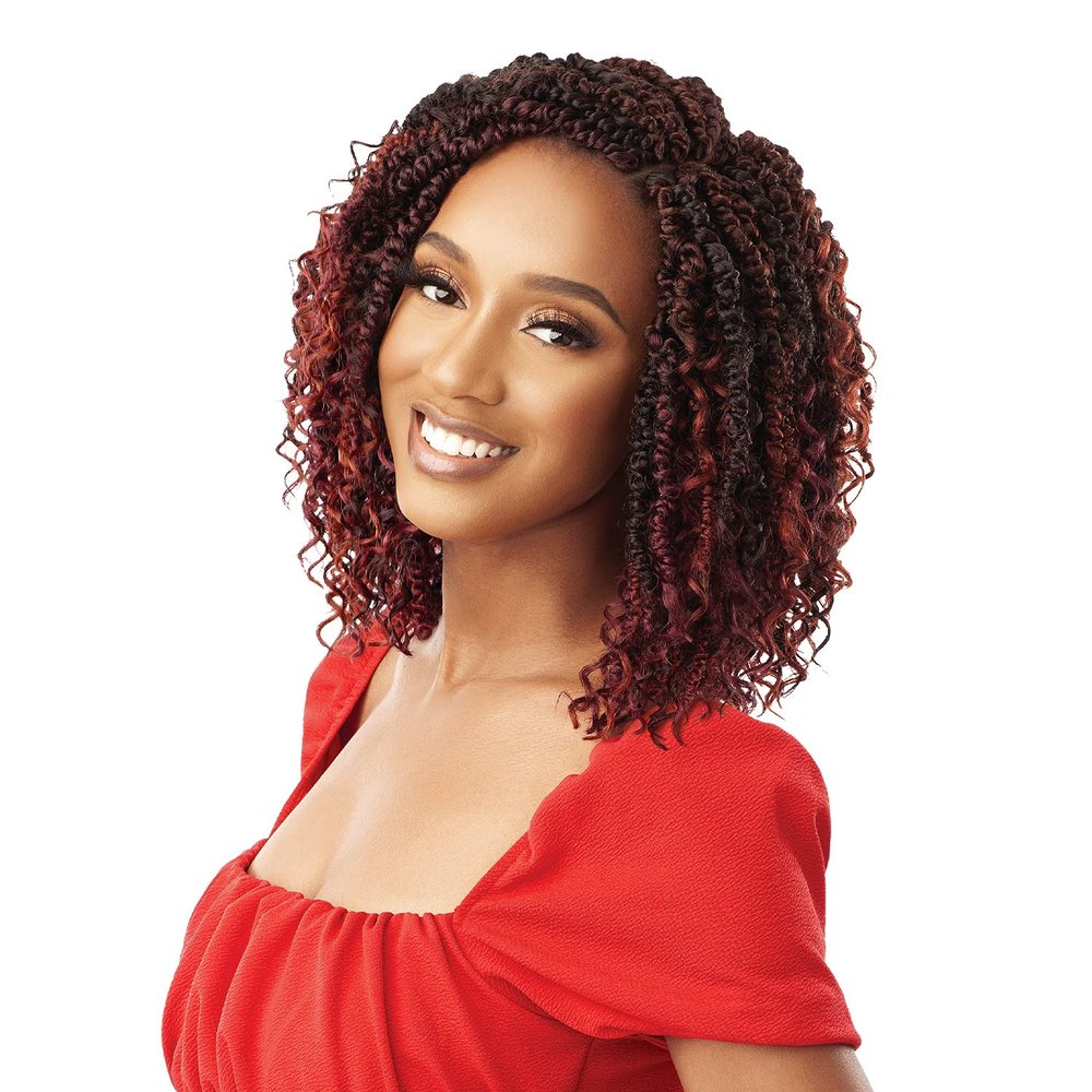 XPRESSION Outre Crochet Braids X-Pression Twisted Up 2X Boho Wavy Bomb Twist 10inch (3-pack, MAC)