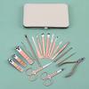18PCS/Set Manicure Stainless Steel Nail Clippers Pedicure Set Portable Travel Hygiene Kit Nail Cutter Tool view 3