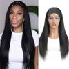 Joybom Headband Wig Human Hair Glueless Straight Wig None Lace Front Wigs Brazilian Virgin Hair Machine Made Human Hair Wig Headband Wigs for Black Women 10-30inch view 2