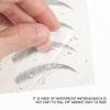 12pcs eyebrow stickers 3D Hair- Eyebrows Stickers Brow Sticker Eyebrow Grooming Shaping Sticker Eyebrow eyebrows Water transfer paper black eyebrow 6d Bionic view 2