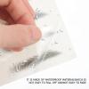 12pcs Eyebrows Stickers Hair- Waterproof Eyebrow Transfers Stickers Grooming Shaping Eyebrow Makeup Sticker for Women (BLACK- 04) view 2