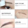 12pcs Eyebrows Stickers Hair- Waterproof Eyebrow Transfers Stickers Grooming Shaping Eyebrow Makeup Sticker for Women (BLACK- 04) view 3