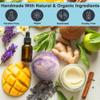 Luxury Bath Bombs for Men - Gift Set of 24 Bathbombs with Organic Essential Oils - Natural Vegan Soap for Moisturizing Fizzy Bubbles view 3
