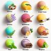Luxury Bath Bombs for Men - Gift Set of 24 Bathbombs with Organic Essential Oils - Natural Vegan Soap for Moisturizing Fizzy Bubbles view 4