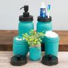 Mason Jar 5-Piece Bathroom Accessories Set, Patina view 1