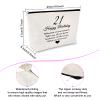 21st Birthday Gifts for Girls Daughter Makeup Bag 21 Year Old Birthday Gifts Ideas Friendship Gift for Women Best Friends Besties Cosmetic Bag Happy 21st Birthday Gift for Sister Niece Travel Pouch view 2