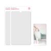 2PCS MYRO Self-Adhesive Designed Mirror 7" x 12 Shatterproof Locker Mirror Shower Bathroom Mirror with Strong Adhesive Tapes, Ideal for School Classroom Playroom Office Camping, 3.5OZ, Square view 1