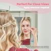 2PCS MYRO Self-Adhesive Designed Mirror 7" x 12 Shatterproof Locker Mirror Shower Bathroom Mirror with Strong Adhesive Tapes, Ideal for School Classroom Playroom Office Camping, 3.5OZ, Square view 4
