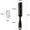 Bticx 3 Pieces Razor Comb with 10 Pieces Razors, Hair Razor Combs Double Hair Cutting Comb with 10 Stainless Steel Blade, Hair Thinning Comb Slim Haircuts Cutting Tool view 2