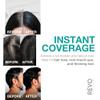 REVO Dark Brown Root Touch Up Powder - Hairline Shadow & Bald Spot Filler - Instant Gray Coverage Hair Concealer for Men & Women - Sweat-Proof Scalp Powder with Sponge Applicator (Non-Sticky) view 3