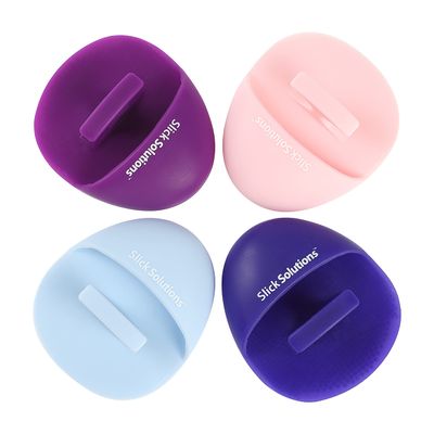 Slick- Silicone Facial Cleansing Brush, 4 Pack, Silicone Face Scrubber Exfoliator