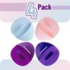 Slick- Silicone Facial Cleansing Brush, 4 Pack, Silicone Face Scrubber Exfoliator view 2