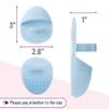 Slick- Silicone Facial Cleansing Brush, 4 Pack, Silicone Face Scrubber Exfoliator view 3