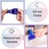 Slick- Silicone Facial Cleansing Brush, 4 Pack, Silicone Face Scrubber Exfoliator view 4