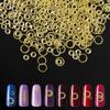 Gadjica 2000Pcs Round Nails Charms for Nail Art 3D - Gold Metal Circle Studs - 3x3mm and 5x5mm All-Match Manicure Kit Nails Art Supplies Accessories for Women Girls Acrylic Nails view 1