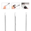 6PCS Cuticle Pusher Set, Stainless Steel Cuticle Remover Kit, Cutter and Trimmer Manicure and Pedicure Tools for Fingernail and Toenails view 2