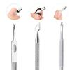 6PCS Cuticle Pusher Set, Stainless Steel Cuticle Remover Kit, Cutter and Trimmer Manicure and Pedicure Tools for Fingernail and Toenails view 3